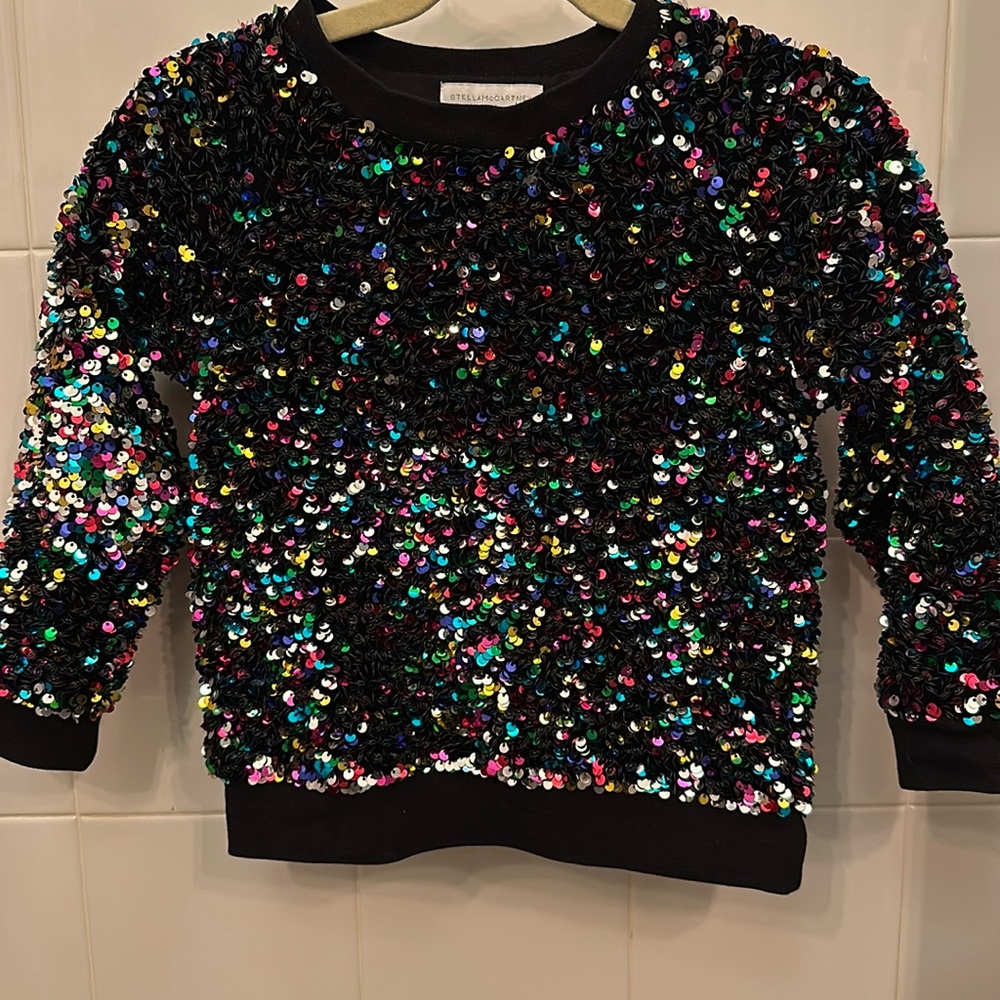 Stella McCartney Sequin Toddler Sweater Size 4
